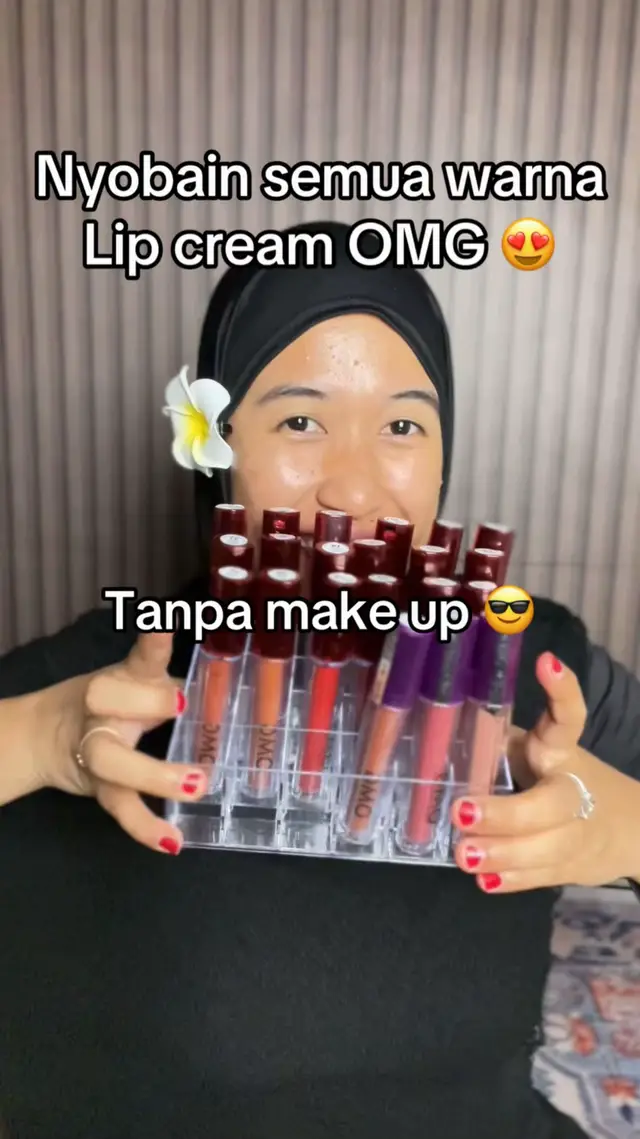 Sengaja bare face biar keliatan cocoknya pakek yg mana 😍 #omglipcream #lipcreamomg #fyp