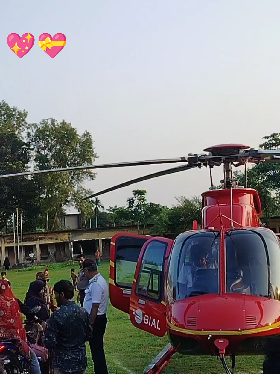 হেলিকপ্টার দিয়ে যখন   বিয়ে করে  🎎💝....?#halecopter #maerad #fypシ゚viral #tanding #foryou 