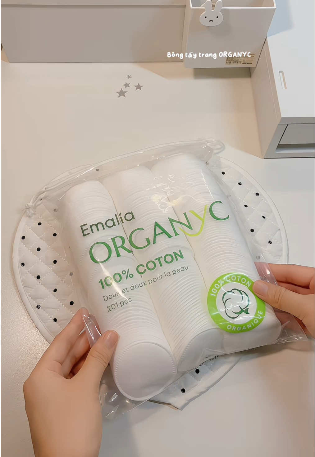 Bông tẩy trang ORGANYC từ ngày xài loại này kh muốn đổi qua loại khác #bongtaytrang #bongtaytrangquocdan #emalia #skincare #fyp 