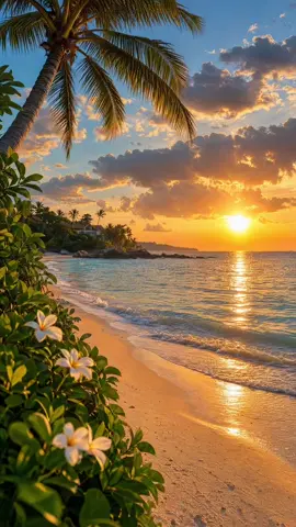 Relax your mind 🌅🏝️ #ocean #peacefulwaves #relaxingsounds #sunset #amazinglife 