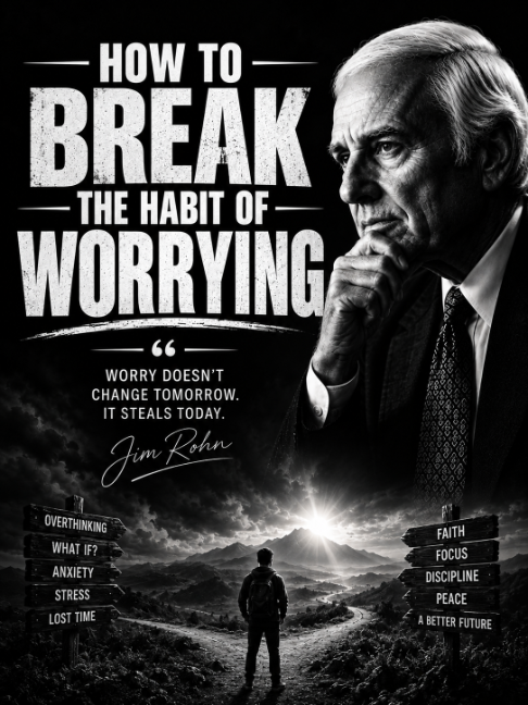 Jim Rohn: How to Break the Habit of Worrying #jimrohn #jimrohnmotivation #motivation #mindsetmatters #jimrohnquotes #growthmindset #mindset #wisdom