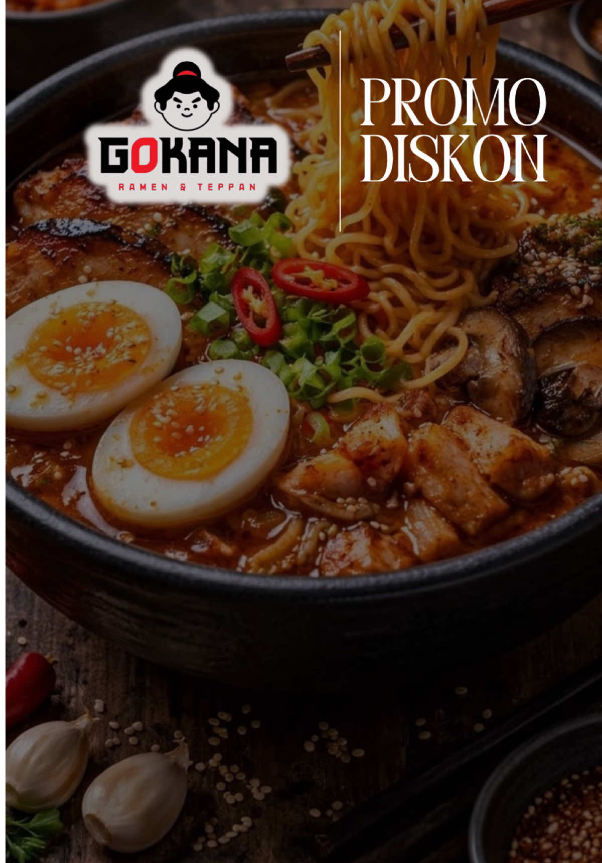 GOKANA Lagi cari makanan Jepang yang cocok dinikmati sendiri atau bareng teman? Saatnya mampir ke Gokana dan nikmati berbagai menu favorit dengan promo spesial TikTok. Menu favorit: * Teppan * Katsu Bento * Ramen * Bento * Aneka makanan Jepang * Minuman segar Kenapa wajib coba? * Pilihan menu Jepang yang beragam * Porsi cocok untuk makan sendiri maupun sharing * Rasa gurih yang cocok dinikmati kapan saja * Pas untuk makan siang, sore, atau malam PROMO SPESIAL TIKTOK! Bento Mix 129RB: Teppan Set 1 + 2 Katsu Bento Rp153.000 (-16%) jadi Rp129.000. Cara order: 1. Klik tag lokasi di video. 2. Pilih menu promo Gokana. 3. Gunakan voucher TikTok. 4. Tukarkan vouchernya di outlet Gokana. Yuk, mampir ke Gokana dan nikmati menu favoritmu dengan promo spesial TikTok. #gaspoleliteseptember #jawarakulinerelite #TikTokGOGASPOL #MVDGaspol #promomakanharian