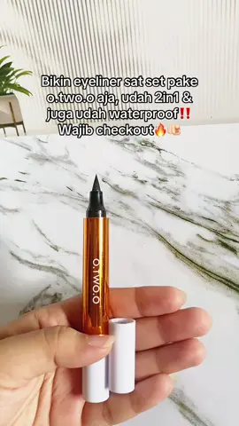 Cocok buat pemula ya guys, sat set anti ribet😍 #Eyeliner #eyelinerotwoo #otwoo #eyelinermurah #lowbudget 