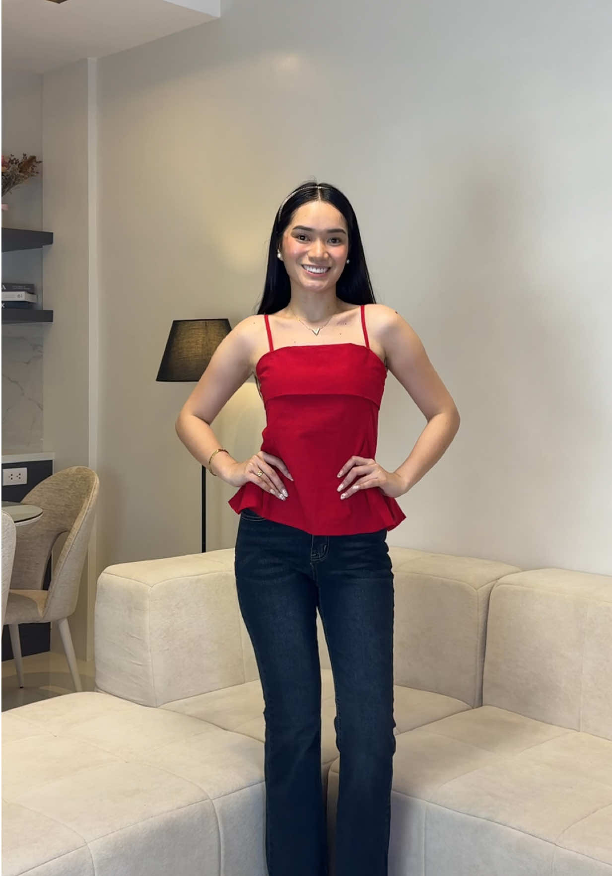 ganda talaga ng top na to!!😩 #topforwomen #redtop #linentop #foryou #outfitideas 