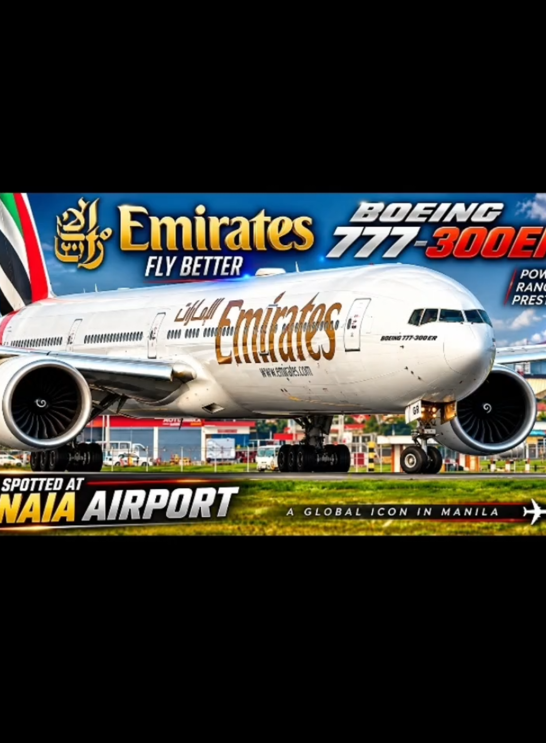 Epic ✈️ @Emirates  777-300ER taking flight! What a powerful departure from NAIA! 🔥🇦🇪🇵🇭 #Takeoff #Aviation #AvGeek #PlaneSpotting #TikTokAviation 