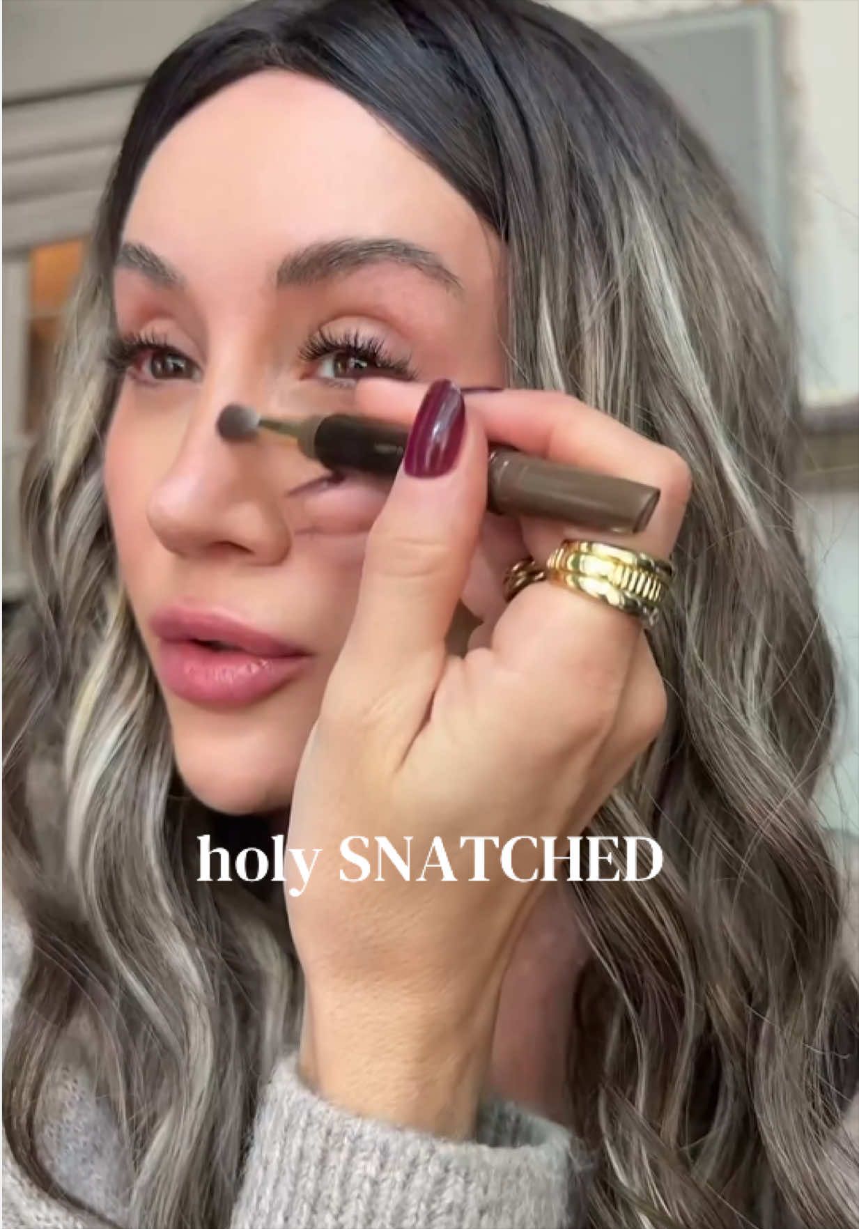 Wait this is the best thing to contour your nose with I’ve ever tried! The only thing you need for a snatched nose @tarte cosmetics #tarte #nosecontour #contour #contourstick #makeuphacks 