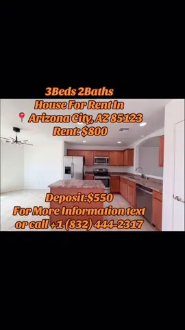🏡✨ Your Arizona City home is waiting This charming 3 bed, 2 bath rental offers comfort and space for only $850/month with a $550 deposit. Ready for your next move? Schedule a viewing today! 🔑 📍10564 W Buena Vista Dr, Arizona City, AZ 85123 📞 Call or text: +1 (832) 444-2317 #ArizonaCity #ArizonaHomes #HouseForRent #RentalFinds #DreamHome