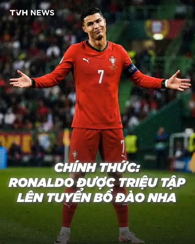 ‼️ CHÍNH THỨC: Cristiano Ronaldo được HLV Jorge Jesus triệu tập lên tuyển Bồ Đào Nha để thi đấu tại UEFA Nations League!  🇵🇹🐐 #foryou #fyp #thethaomoingay #thethao #bongda 