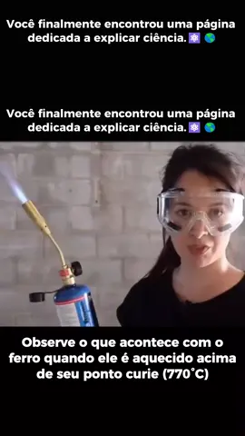 🔥 Você sabe o que acontece com um ímã no calor extremo? O Ponto Curie é a temperatura crítica em que um material ferromagnético perde sua magnetização espontânea e passa a ser paramagnético. 🧲 No caso do ferro, essa transformação acontece a incríveis 770 °C (1043 K)! ⚙️ O que muda na prática?• Perda de magnetização: Acima dessa temperatura, o ferro deixa de agir como um ímã. • Novo comportamento: Ele vira paramagnético — continua levemente atraído por campos magnéticos, mas não retém magnetismo permanente. 💡 Onde isso é usado?Esse conceito é fundamental na engenharia de transformadores, motores elétricos, armazenamento de dados e na criação de novos materiais tecnológicos! 🚀 Curtiu essa curiosidade? Siga @explorandoaciencia para explorar os mistérios da física todos os dias! #ciência #física #ciencia #Science #phisique 