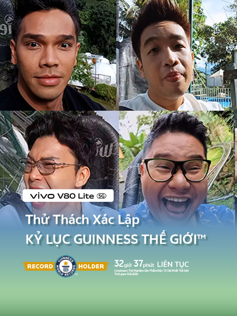 KHI KỶ LỤC GUINNESS THẾ GIỚI™ ĐỐI MẶT VỚI BÀI TEST THỰC TẾ KHẮC NGHIỆT Không chỉ dừng lại ở các tác vụ cơ bản, vivo V80 Lite 5G bị đẩy tới giới hạn vận hành liên tục với cường độ cao xuyên suốt hành trình. Liệu KỶ LỤC GUINNESS THẾ GIỚI™ về thời lượng pin có giữ vững sự ổn định tuyệt đối?  *Tài trợ bởi vivo. #vivoV80Lite5G #KyLucGuinnessTheGioi #thegioididong #PinBlueVolt10000mAh #TraoVanQuyenNang