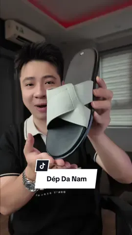 Dép da nam quai khâu xuyên đế siêu bền nhé anh em #giaydep #tiktokshop #hieusachieu 