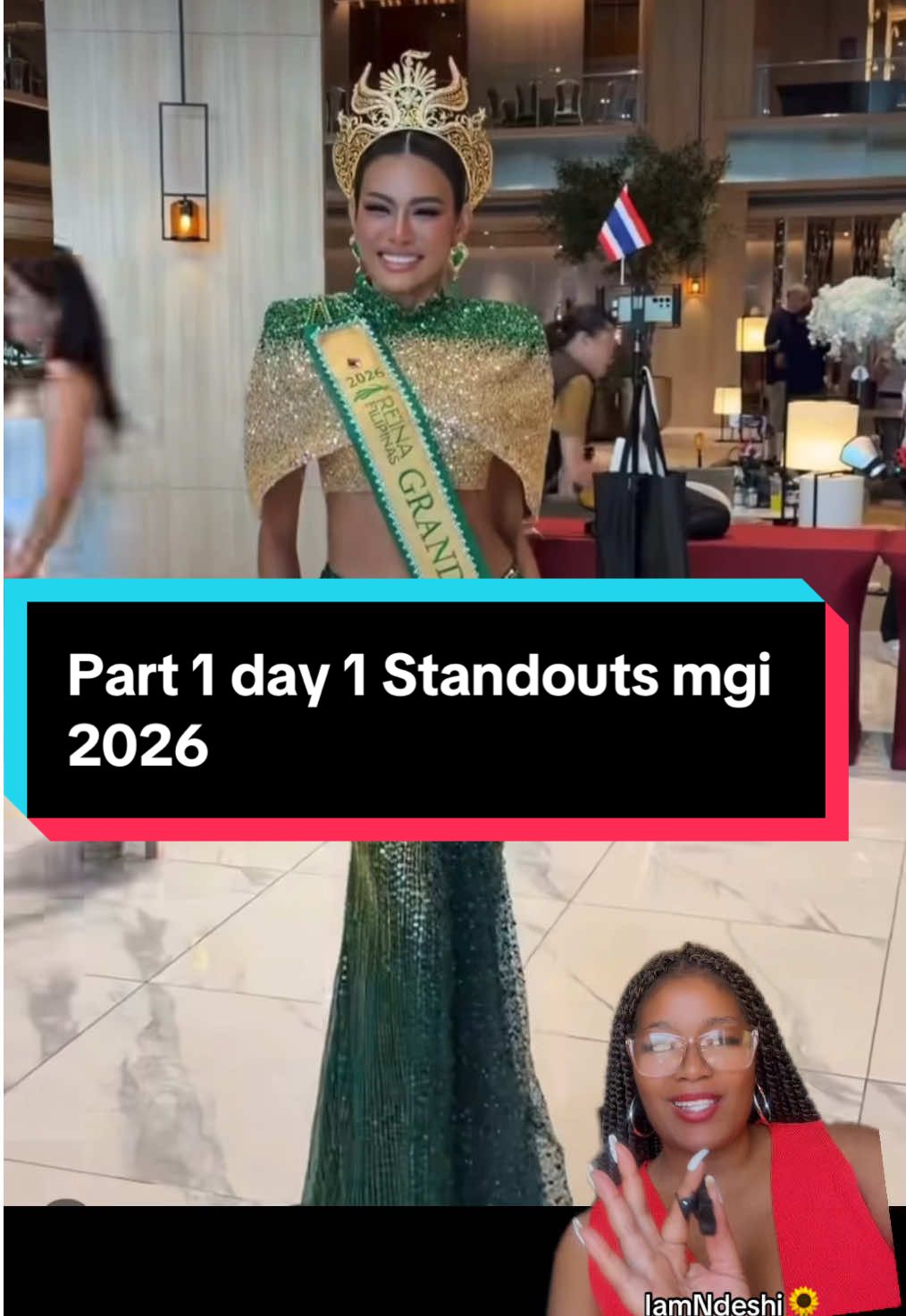 Part 1 day 1 Standout Candidates.  @Angelica Lopez  #missgrandinternational #mgi2026 #day1 #philippines #vietnam #thailand #greenscreenvideo 