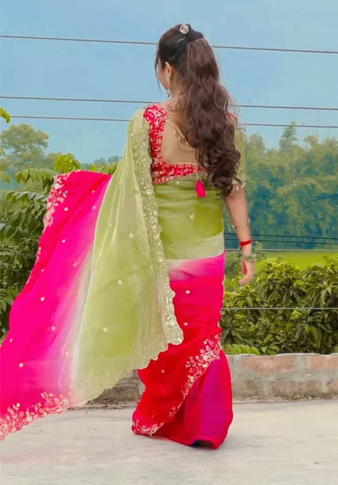 শাড়ি ফ্রম:-@Asma'screation🌻💗 #foryoupage❤️❤️ #satkhirarmeye🥰🥰✌️ #fyppppppppppppppppppppppp 