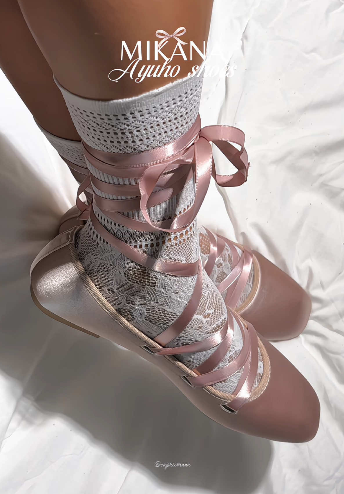 This ballerina shoes is soooo pretty! 🩰💫🥹 @Mikana  #mikana #mikanacarefreeluxury #coquettecollection #ayuhoshoes #ballerinashoes 