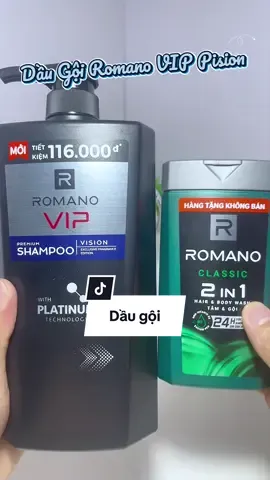 Dầu gội cao cấp VIP Romano Platinum 830g sạch sâu giảm gãy rụng, mọi người mau vào phần giỏ hàng tham khảo nha các bác ơi 😂 #daugoiromano #romanoplatinum #daugoinuochoa #daugoinam #xuhuongtiktok 