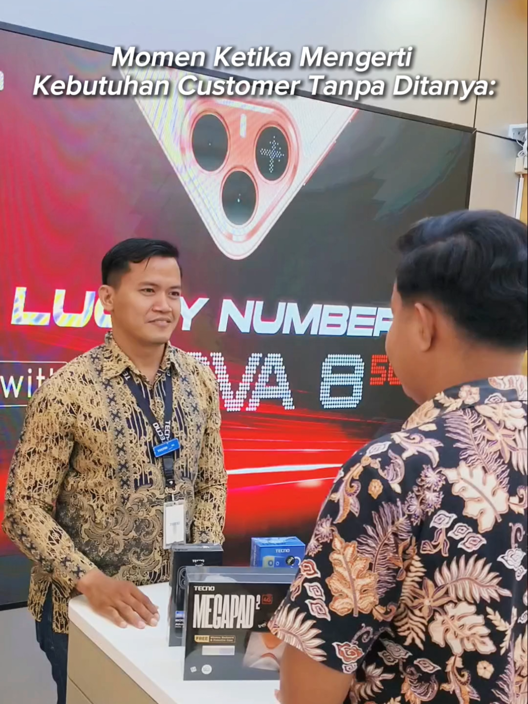 Ketika Tahu Kebutuhan Customer Tanpa Tanya 🤣 #tecnojawatimur #tecnoindonesia #tecnosurabaya #megapad2 #pova8pro5g 