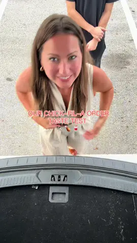 Chick-Fila-A order trend tailgate in the Target parking lot, right next to a freeway, with a bird’s eye view. This video has it all and nothing at the same time #boymom #family #chickfila 