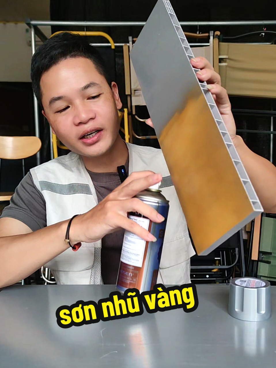 sơn màu vàng 24k  ,sơn nhũ vàng #sonnhuvang24k #sonvang24k #cuonggiasoc 