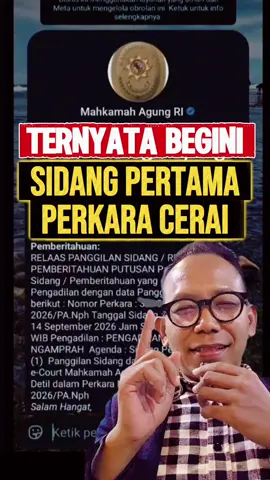 Membalas @dafijunior96 SIDANG PERTAMA belum tentu beragenda mediasi. Ada banyak kemungkinannya. Simak sampai selesai agar lebih mengerti. #cerai #sidangcerai #ecourt #mahkamahagung #pengadilanagama 