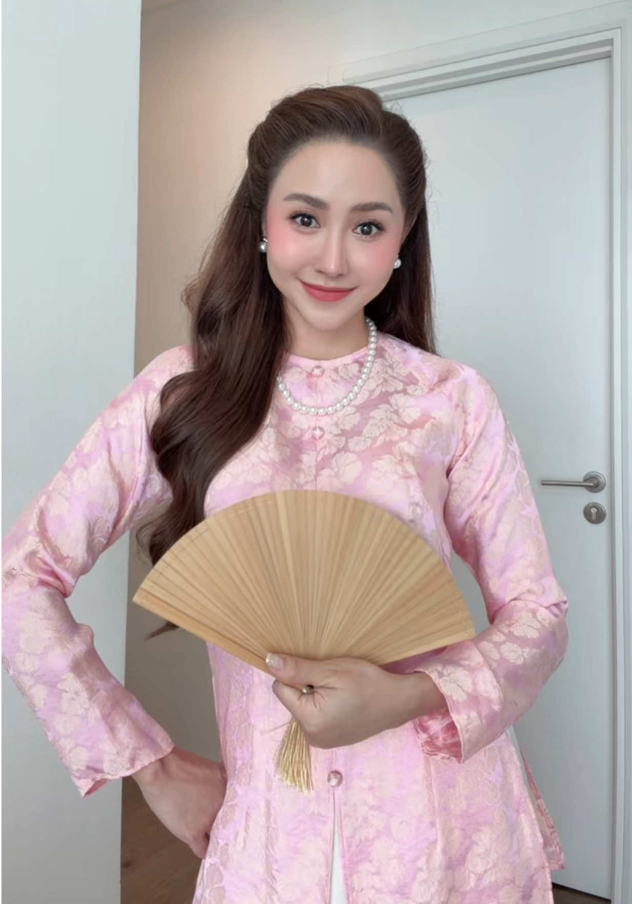 Nay tui diện set bà ba xinh yêu cưng xỉu lun nè #tuongvi #aobaba #aodai #viral 