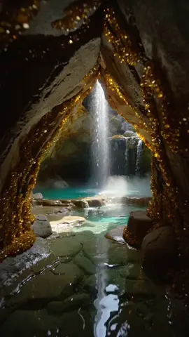 You found a private cenote with a waterfall. . . . #foryoupage #asmr #Viral #fyp #fantasy 