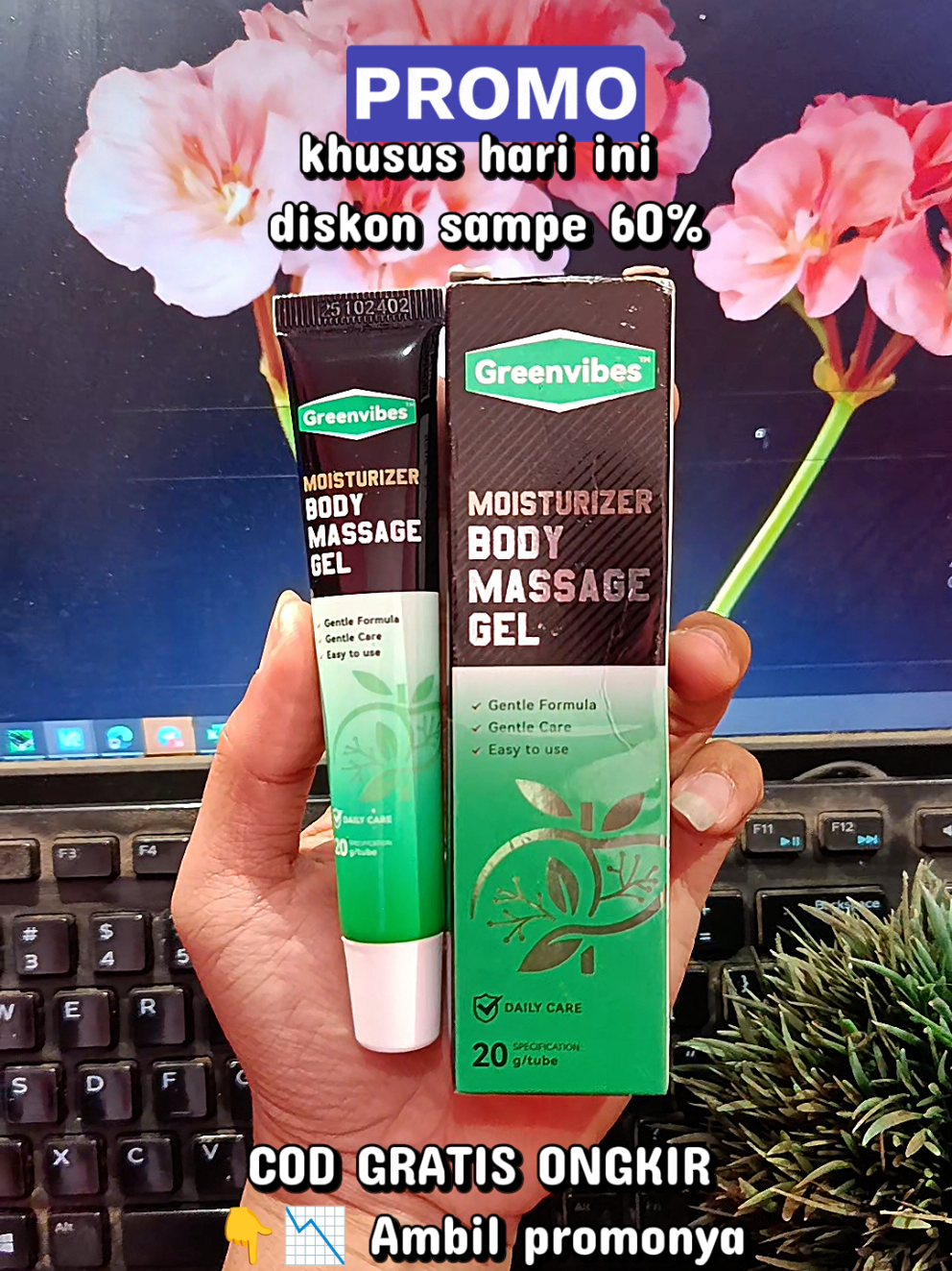 #greenvibesherbalgel #massagetherapy #gajiansale 