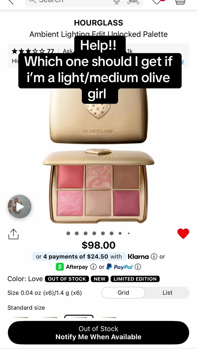 Im definitely getting Love 😋@Hourglass Cosmetics @Sephora  #hourglasspalette #hourglasslovepalette #lovepalette #sephor 