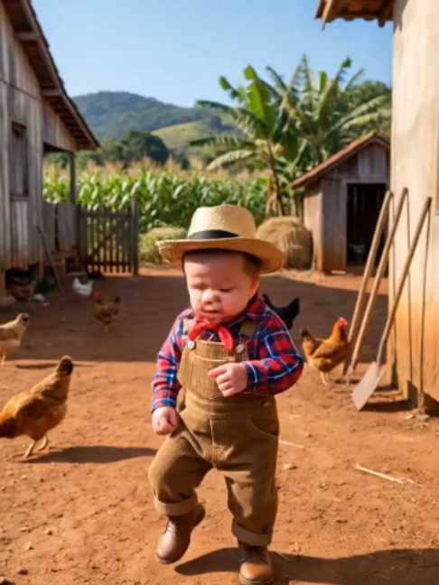 bebe dançante na roça