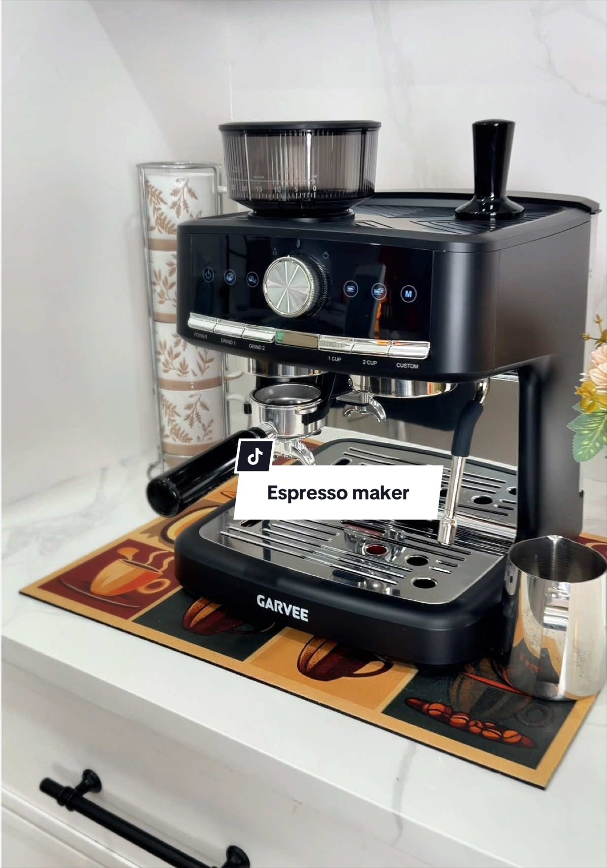 One of those little things that makes my mornings better ☕️✨ Fresh espresso at home just hits different. #EspressoMaker #EspressoAtHome #HomeBarista #Coffeemaker #coffeemachine 