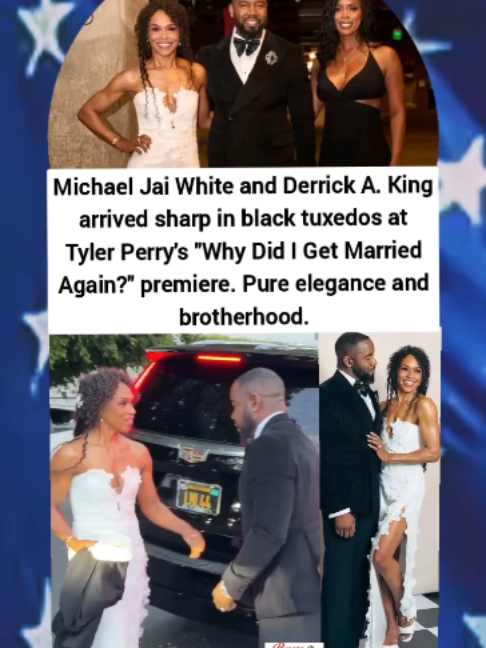 Michael Jai White & Derrick A. King Arrive at Tyler Perry's Premiere ❤️ #shorts