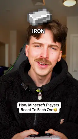 How Minecraft Players React To Each Ore🤣
