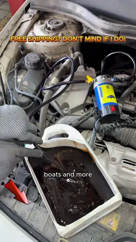 Extract oil straight through the dipstick tube! #GarageTools #CarHacks #12VPump #OilExtractor #autorepair 
