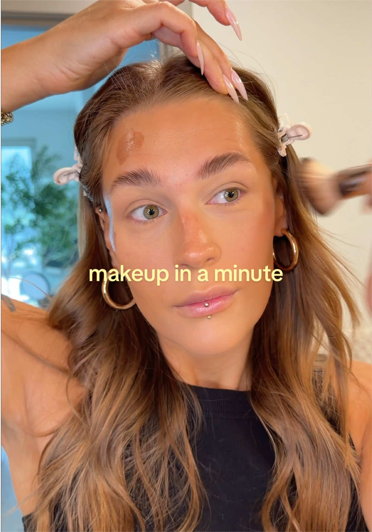 quick lil makeup tut with my current fav products! 🩵 @rhode skin @Maybelline NY @essence.cosmetics @Haus Labs @Morphe Cosmetics @EADEM @Thayers @Too Faced @Makeup By Mario @e.l.f. Cosmetics @Saie #makeuptutorial #beautytips #makeupartist #makeupinspo #BeautyTok 