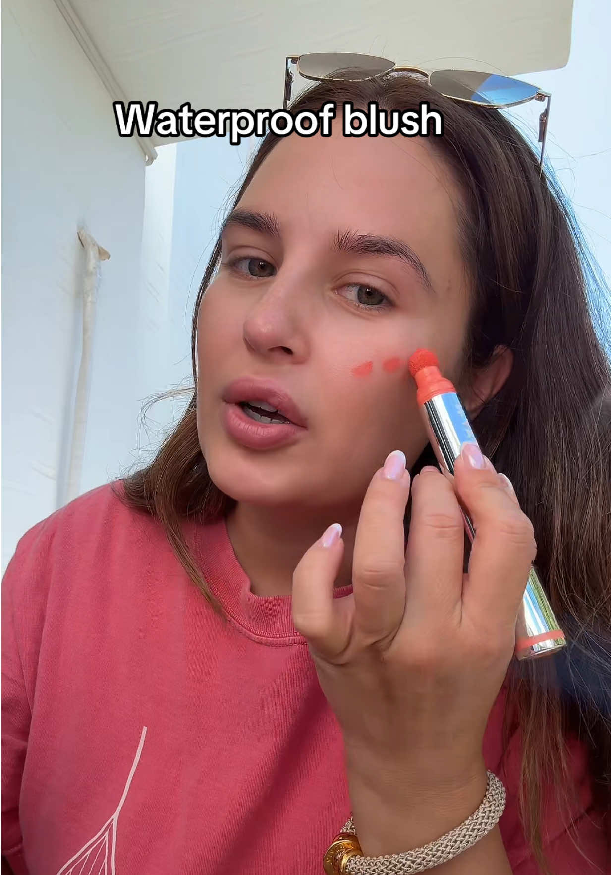 And it gives a sunburnt effect 🥰👏 @SACHEU Beauty US #sacheubeauty #cheekstain #liquidblush #ttslevelup #tiktokshopcreatorpicks 