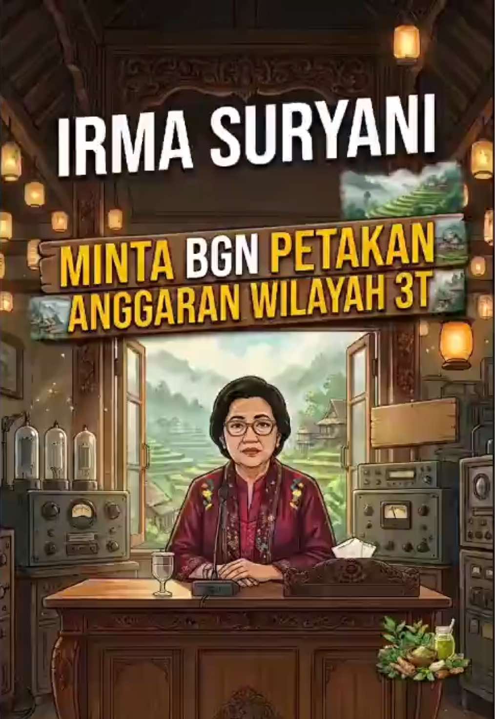 Anggota Komisi IX DPR RI Irma Suryani meminta Badan Gizi Nasional (BGN) memetakan cakupan Program Makan Bergizi Gratis (MBG) di wilayah tertinggal, terdepan, dan terluar (3T). Menurut Irma, pemetaan diperlukan untuk mengetahui jumlah penerima manfaat serta perkembangan Satuan Pelayanan Pemenuhan Gizi (SPPG) yang telah mendapatkan persetujuan dan beroperasi di wilayah 3T. #MBG #Wilayah3T #IrmaSuryaniChaniago #NasDem wa