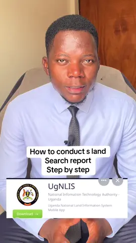 Replying to @electric solutions  How to conduct a land title search using the Uganda national lands information system UgNLIS #landtitlesearch #realestatekampala #realtornelson.k