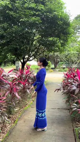 🩵#yuzana #bagouniversity #myanmardress #tutor  