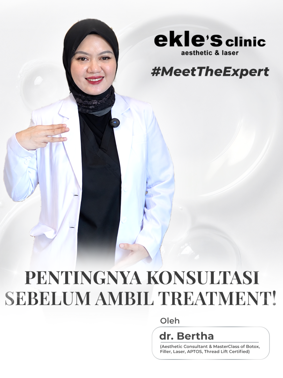Treatment yang bagus belum tentu jadi treatment yang tepat untuk semua kondisi kulit. Salah pilih treatment bukan cuma soal hasil yang kurang maksimal, tapi juga bisa membuat kulit mendapatkan intervensi yang sebenarnya belum dibutuhkan. Itulah kenapa di Ekles, konsultasi menjadi langkah penting sebelum menentukan treatment. Kondisi kulit perlu dilihat terlebih dahulu, supaya setiap perawatan benar-benar punya tujuan yang jelas. Jadi, sebelum ikut treatment yang sedang trending, pastikan dulu: kulitmu sebenarnya butuh apa? Consult first. Treat what your skin needs. ✨ Result may vary depending on individual skin condition and treatment response. #Skinbooster #KonsultasiKulit #PerawatanKulit #SkinboosterIndonesia #EklesClinic