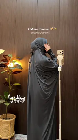bt dailyy mukena terusan penutup dagu satsaettt😍 #mukenahcantik #mukenaterusan #mukenamurah #mukenahtraveling 