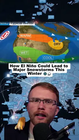 This winter, a strong El Niño may lead to a major snowstorm in the U.S. due to its impact on the polar vortex, allowing cold Arctic air to flow south. Stay informed about winter weather patterns! #ElNino #WinterWeather #PolarVortex #Snowstorm #ClimateChange