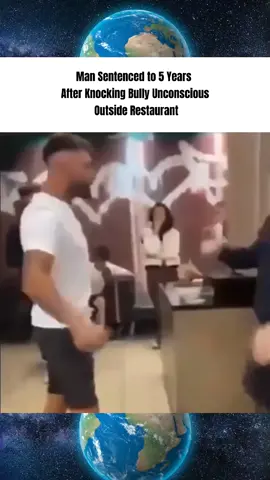 Man Sentenced to 5 Years After Knocking Bully Unconscious Outside Restaurant#breakingnews #court #crime #viral #fyp 