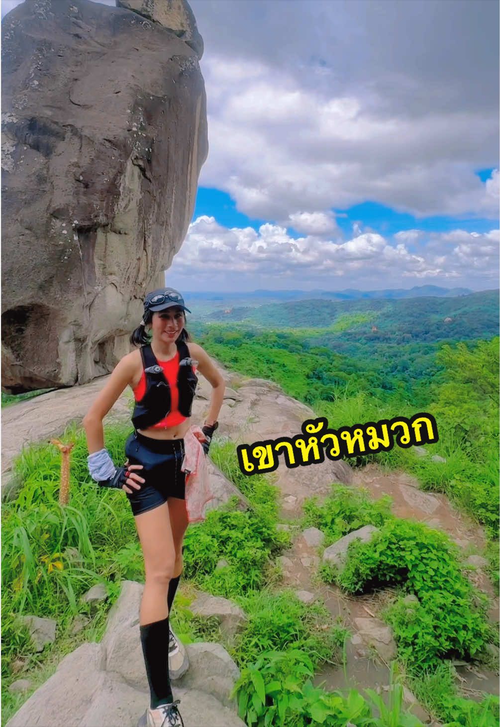 🏃🏼‍♀️🌳⛰️ #วิ่งเทรล #ซ้อมวิ่ง #เขาตีนไก่ #chewarun #วิวสวย 