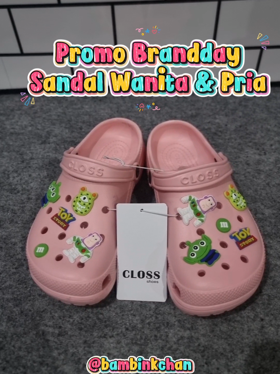 Promo Brandday Sandal Anti Slip Ringan Wanita & Pria #promoguncang1010 #gajiansale #brandday #sandalwanita #sandalwanitamurah 