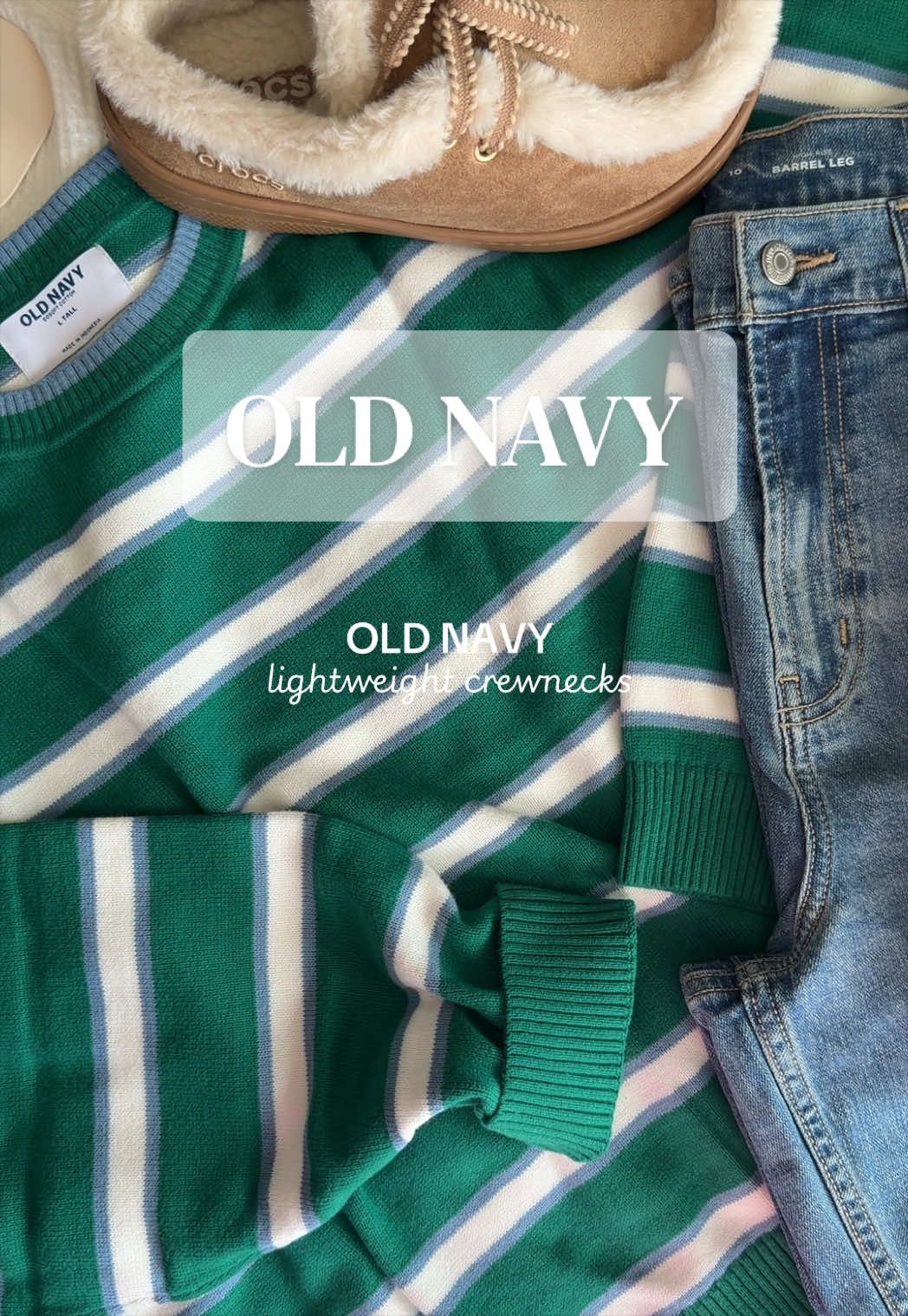 Sporty stripes❄️🧸 @Old Navy #oldnavy #oldnavystyle #falloutfits #oldnavyhaul #sweaterweather 