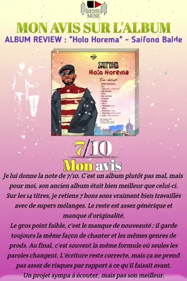 C’est pas une critique négative, juste mon avis pour la suite ! 💯 Tu lui donnes combien sur 10 toi ? 👇 #saifondbalde #holohorema #musiqueguineenne #avis