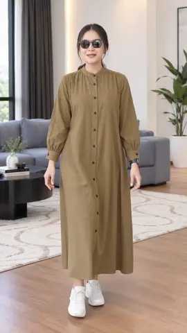 Piya Midi Dress berbahan katun terbaru yang lembut, jatuh, dan adem dipakai seharian. Desain gaun muslim mewahnya simpel tapi elegan, cocok buat outfit harian, kuliah, maupun jalan santai. Yuk, langsung checkout di keranjang kuning! #gamismididress #dresskatun #gamismuslimah #ootdmuslimah #racuntiktok
