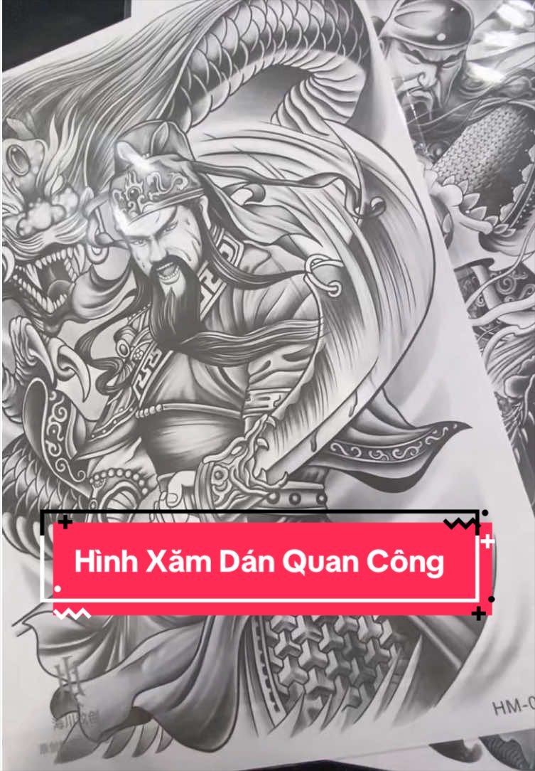 Hình Xăm Dán Quan Công Cho Anh Em Trải Nghiệm lên Màu cực Đẹp Bền Màu 10-15 ngày #hinhxam #hinhxamdan #hinhxamdantamthoi #hinhxamdep #hinhxamnhatco 