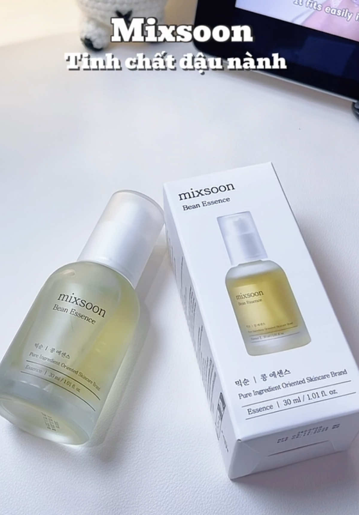 Làn da căng bóng , ẩm mịn với Tinh chất đậu nành Mixsoon✨ #mixsoon #tinhchatdaunanh #dacangbong #skincare #beauty 