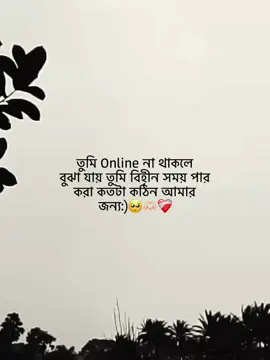 তুমি বিহীন সময় পার করা কতটা কঠিন!🥺❤️‍🩹 ......... #foryou #foryoupage #trending #fypシ #tmr_shaon01 