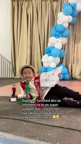 Kitang-kita yung sobrang suporta at pagmamahal ng Lolo at Lola niya sa kanya. Nakakaiyak makita yung ganitong klaseng pagmamahal at encouragement mula sa pamilya. 🤍✨